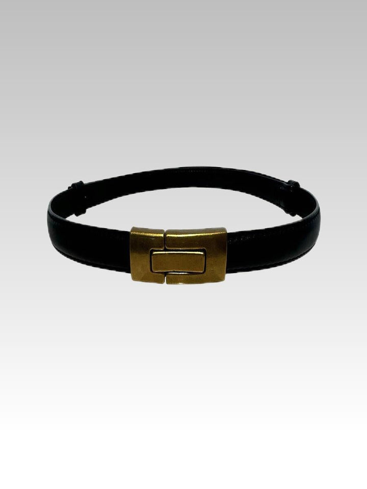 Skinny Patent Genuine Leather Belt