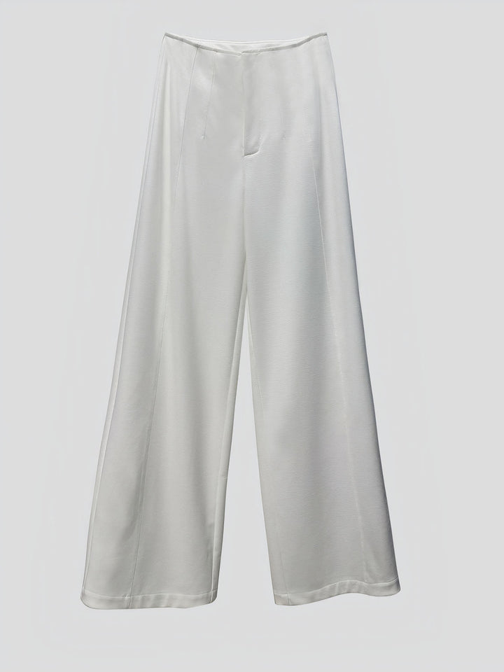 Solid Wide Leg Pants