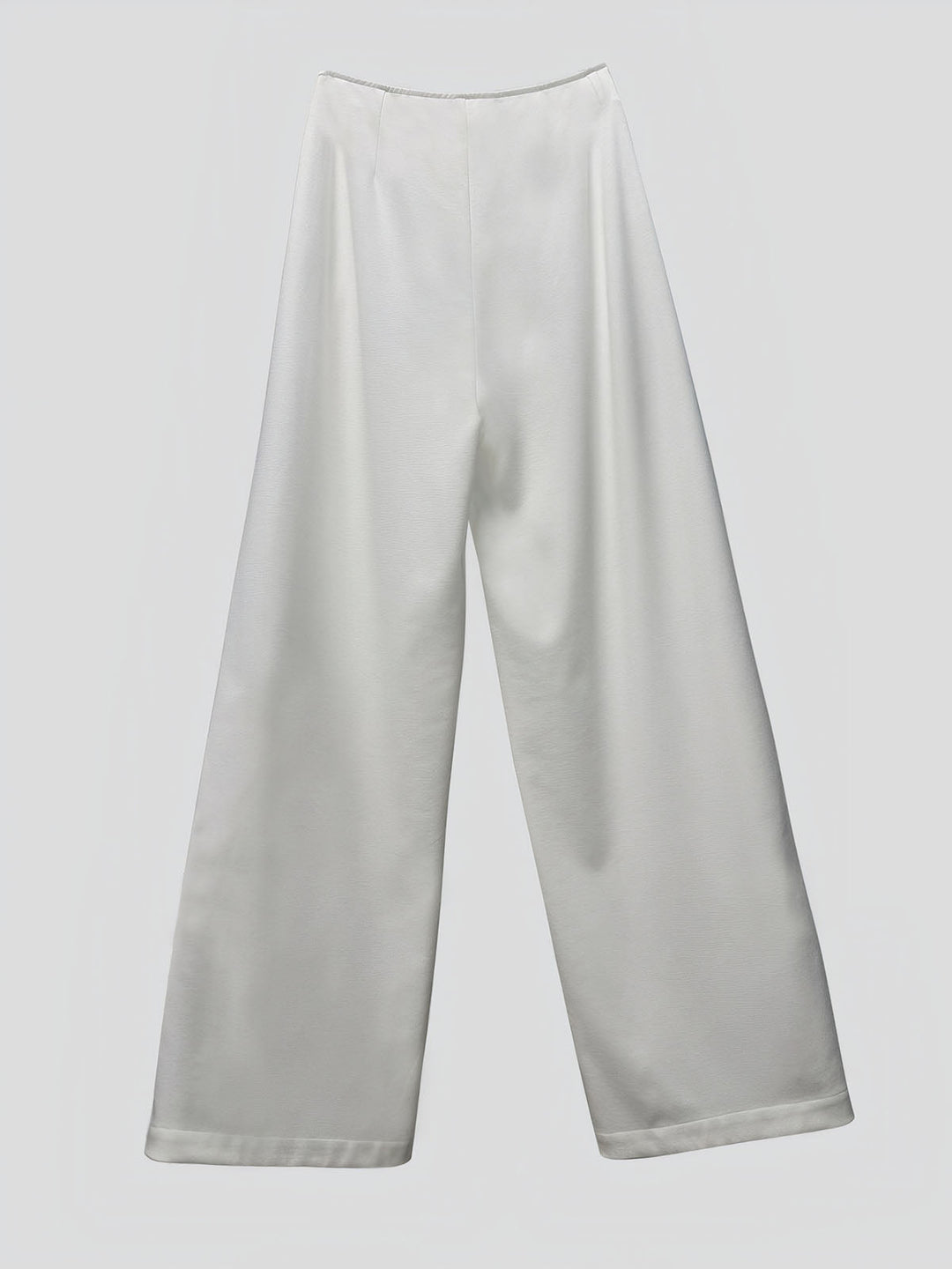 Solid Wide Leg Pants