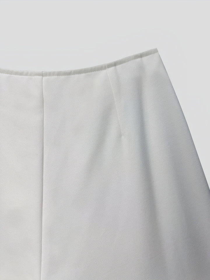 Solid Wide Leg Pants