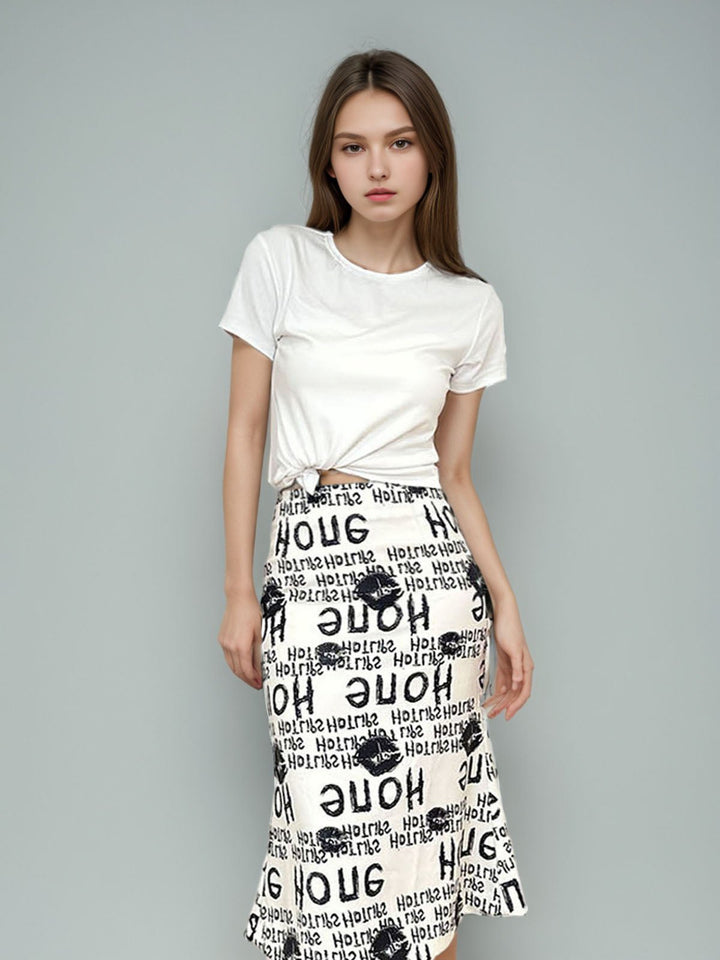 Statement HONE Logo Midi Skirt