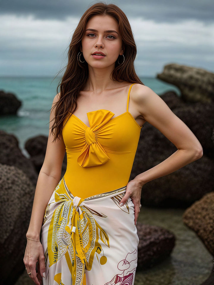Strap Cut-out One-Piece Swimsuit