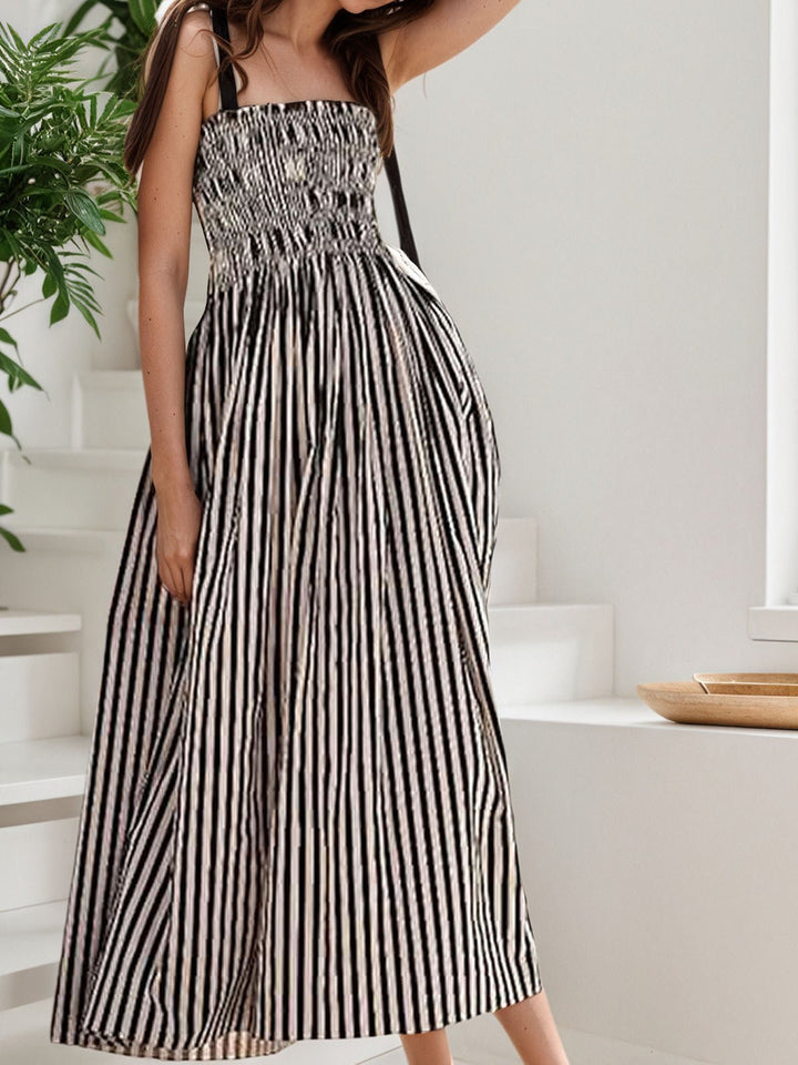 Striped Print Cami Dress