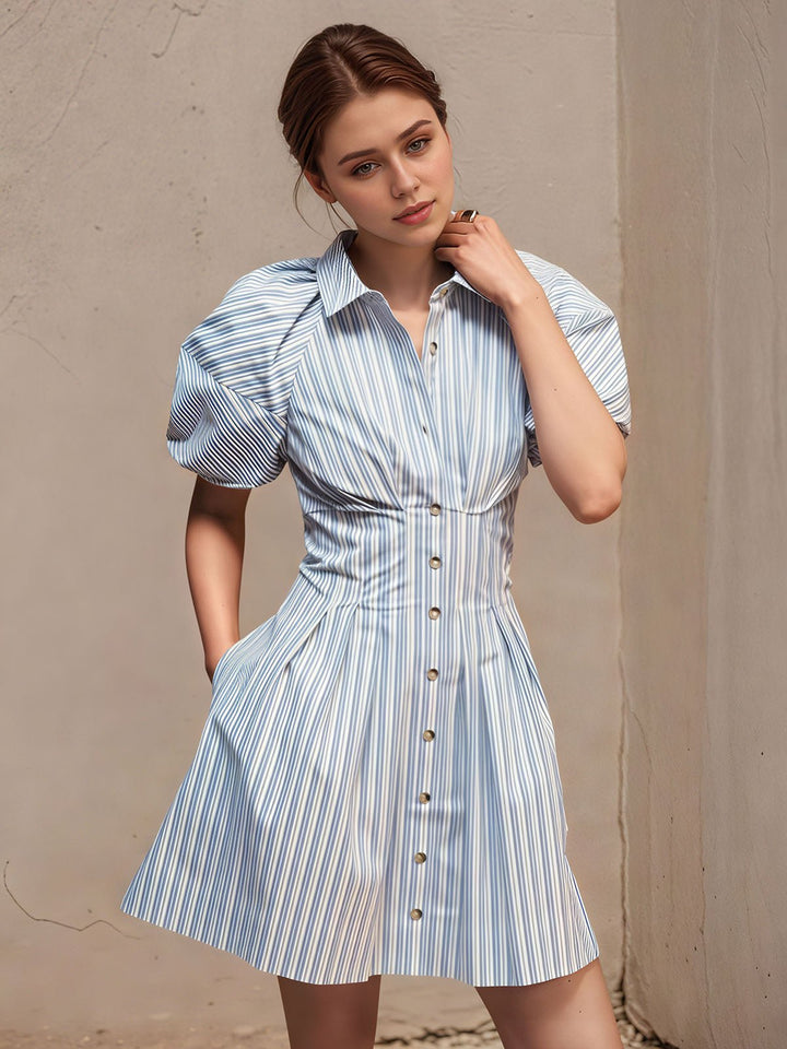 Striped Print Mini Dress