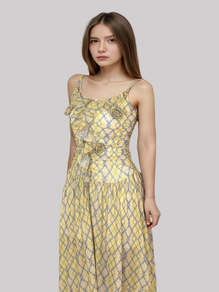 Sunlit Ruffle Elegance Dress