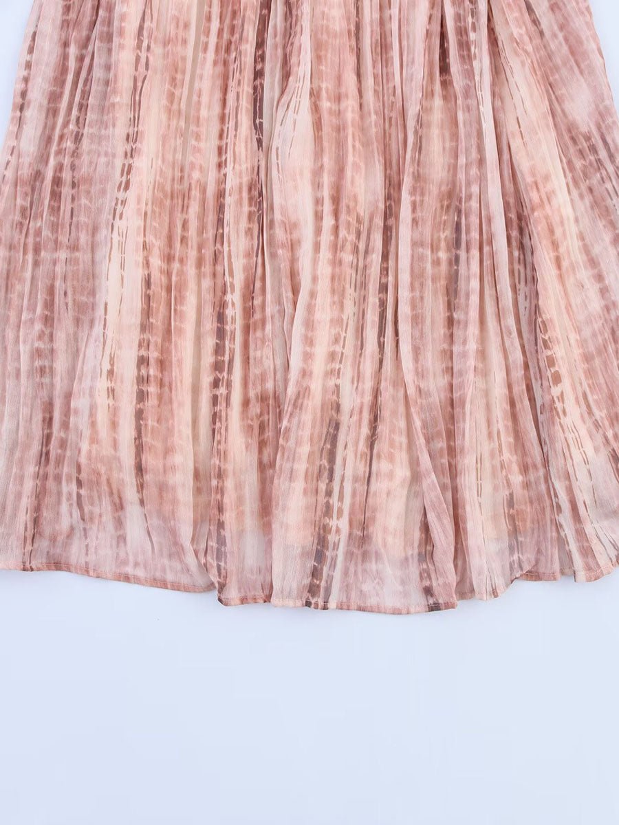 Tie-Dye Loose Suspender Dress