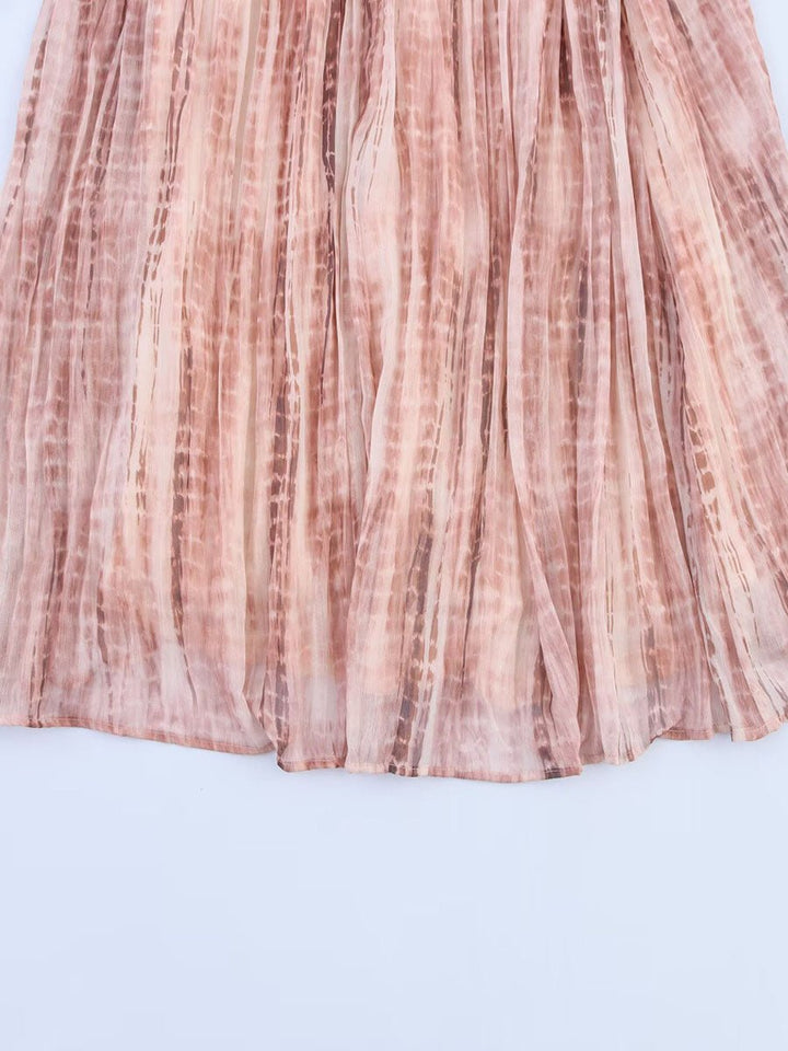 Tie-Dye Loose Suspender Dress