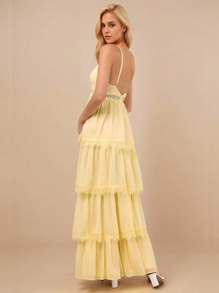 Tiered Lace Maxi Dress