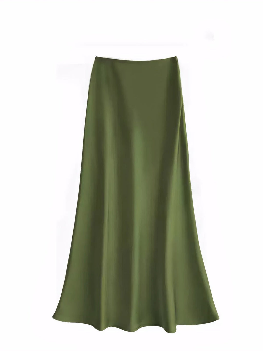 Utility Satin Maxi Skirt