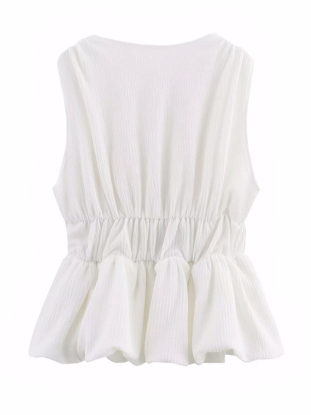 V-Neck Bow Patchwork Tanks