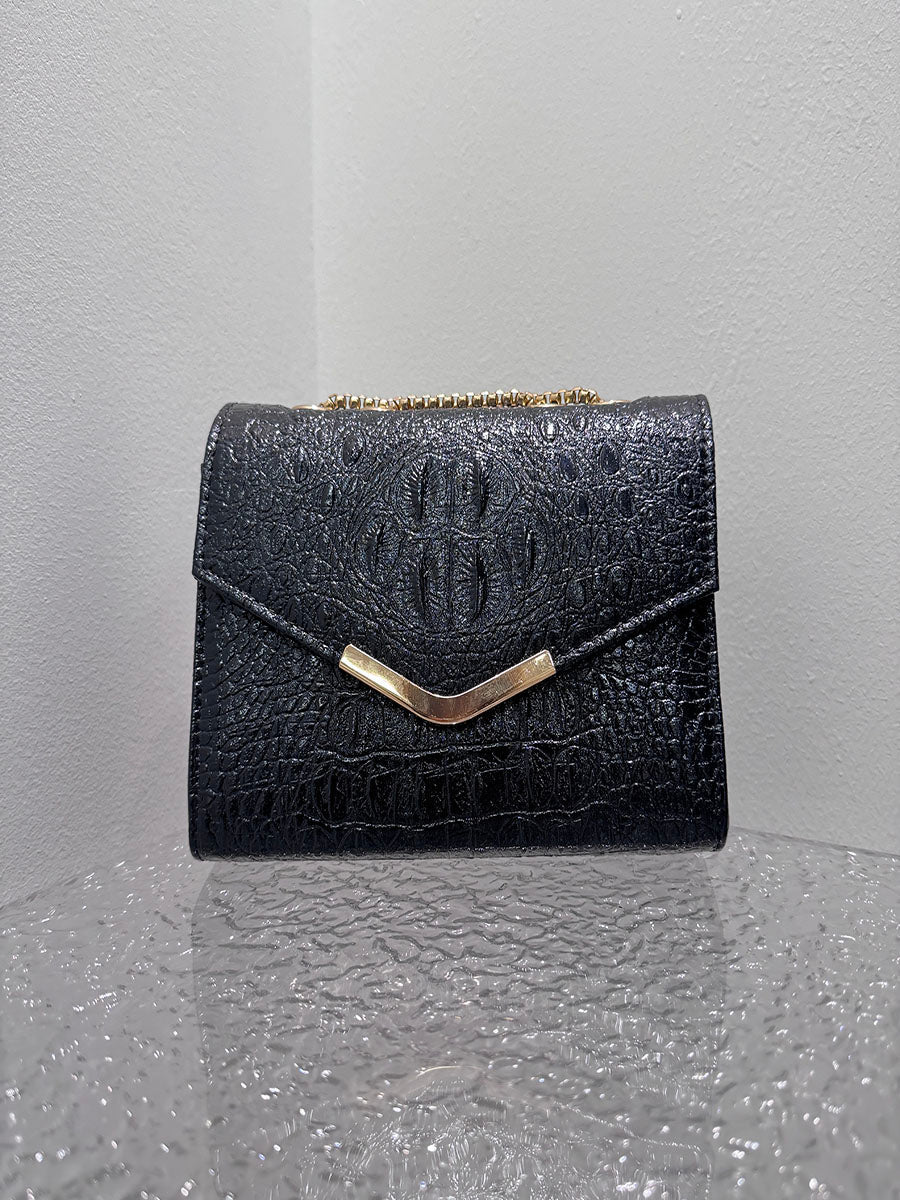 Vintage Crocodile Evening Handbag