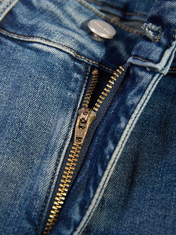 Vintage Denim Straight Leg Pants