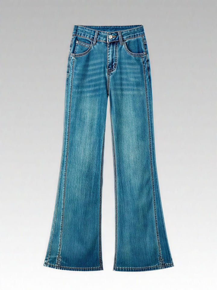 Vintage Denim Straight Leg Pants