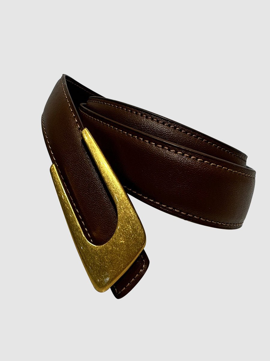 Vintage Gold Metal Buckle Belt