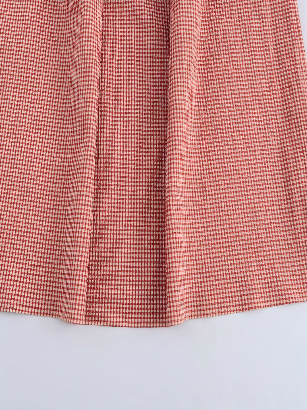 Vintage Plaid Women Loose Dress