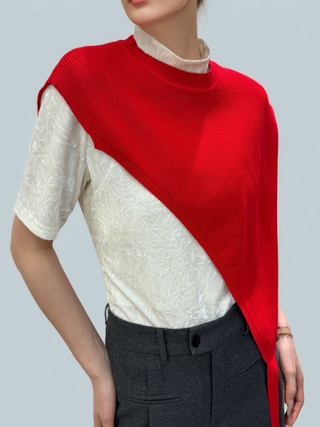 Vintage Triangle Knitted Shawl