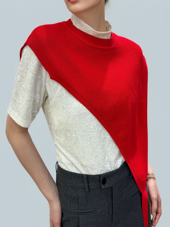Vintage Triangle Knitted Shawl