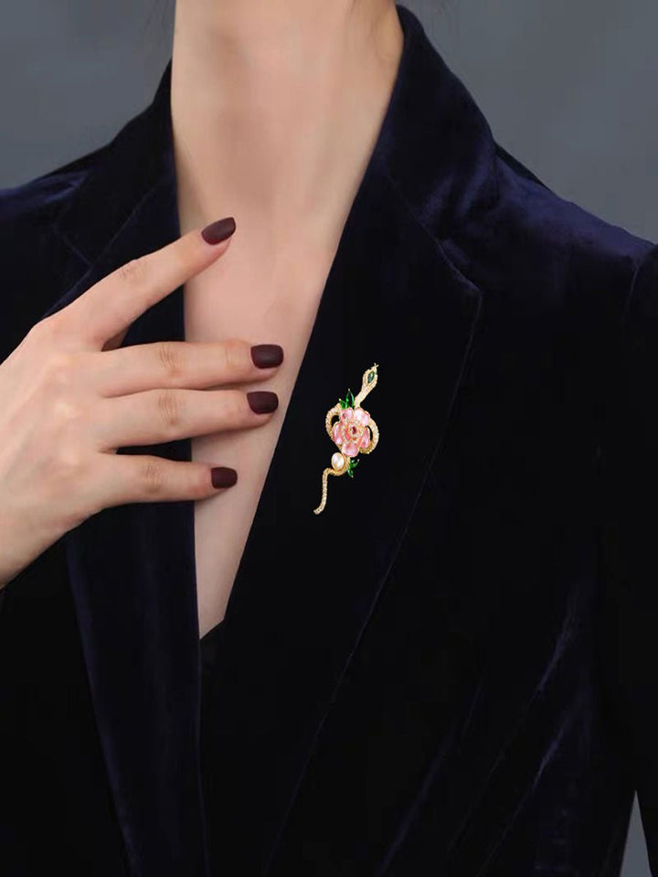 Zodiac Snake Year Brooches